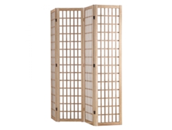 Juego de 4 paneles divisorios japoneses en madera y tela Tekmaquinas