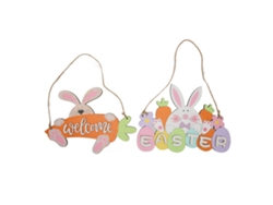 2 Adornos De Conejito De Pascua Para Puerta, Con Un Lindo Diseño Y Una Textura Exquisita Para Árboles, Ventanas Y Paredes.