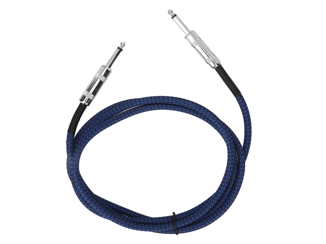 Cabo De Guitarra 1/4 Polegada 6.35mm Com Blindagem Anti-ruído Para Guitarra Eléctrica Amplificador 1.8m
