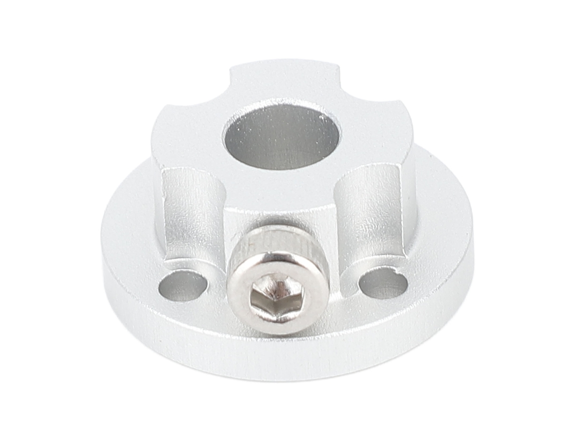 Ymsl Acoplamiento De Flange De Eje 6mm Aluminio Rígido Para Motor, Omni Wheel 48mm, Modelos Rc Diy, Plata Hxl