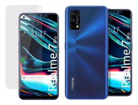 Carcasa + Protector de Pantalla Realme 7 Pro TUMUNDOSMARTPHONE Pack Transparente