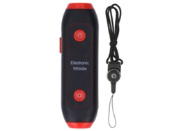 Silbato Electrónico (no Requiere Soplar) Con 3 Tonos Y 3 Niveles De Volumen, Luz Led, Para Entrenamiento Deportivo, Rojo, Abs Con Cable.