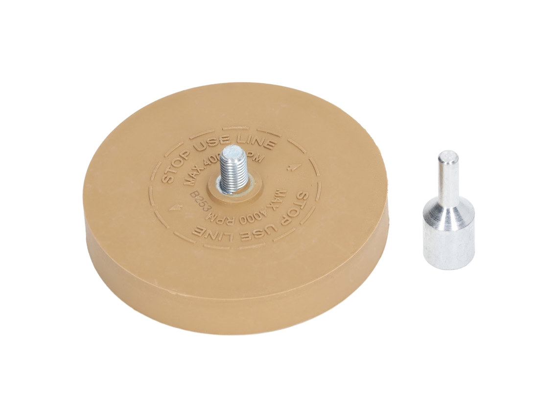 Rueda Neumática De Goma De 3,5 Pulgadas Y 4000 Rpm Para Quitar Pegatinas De Vinilo.