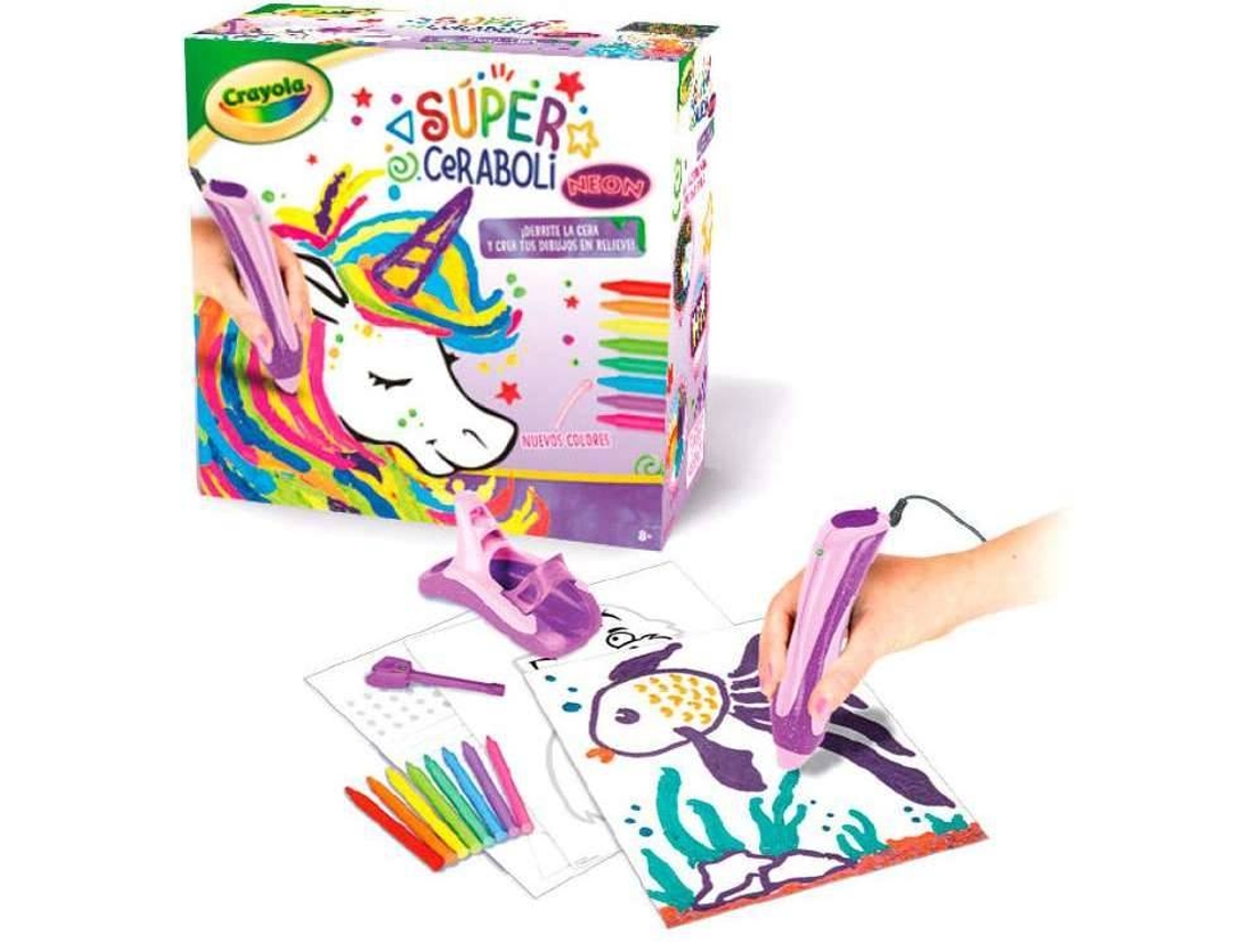 Lápices de Cera CRAYOLA Super Ceraboli Neon Unicornio
