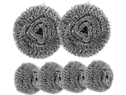 Juego de 6 esponjas reutilizables de acero inoxidable para lavar platos, ollas, sartenes y utensilios de cocina. Slowmoose