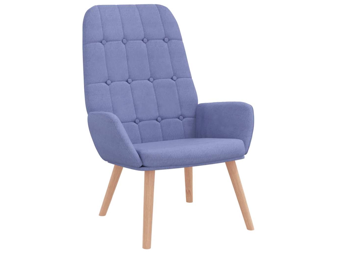 Sillón relax de tela azul vidaxl