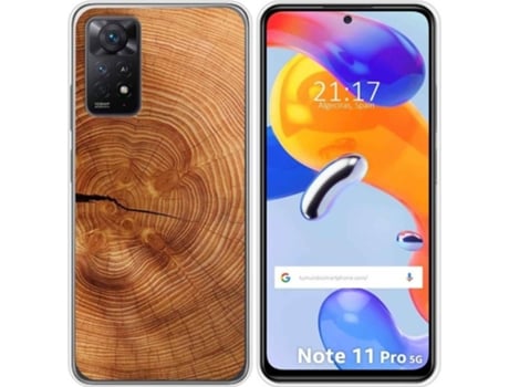 Carcasa Xiaomi Redmi Note 11 Pro TUMUNDOSMARTPHONE Dibujos Madera 04 Multicolor