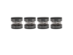 4pcs Altavoz Aislante Mola Pies Aleación De Aluminio Reducir Vibración Para Cd Dvd Máquina Amplificador Negro