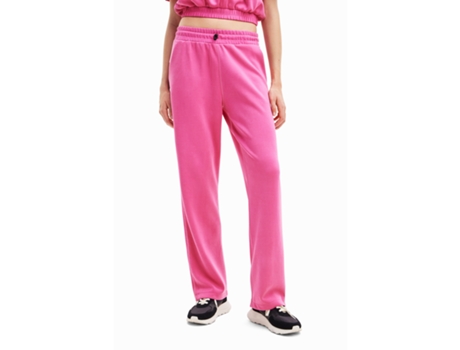 Chándale de Mujer para Fitness DESIGUAL Chándal Pierna Ancha Rosa (M)
