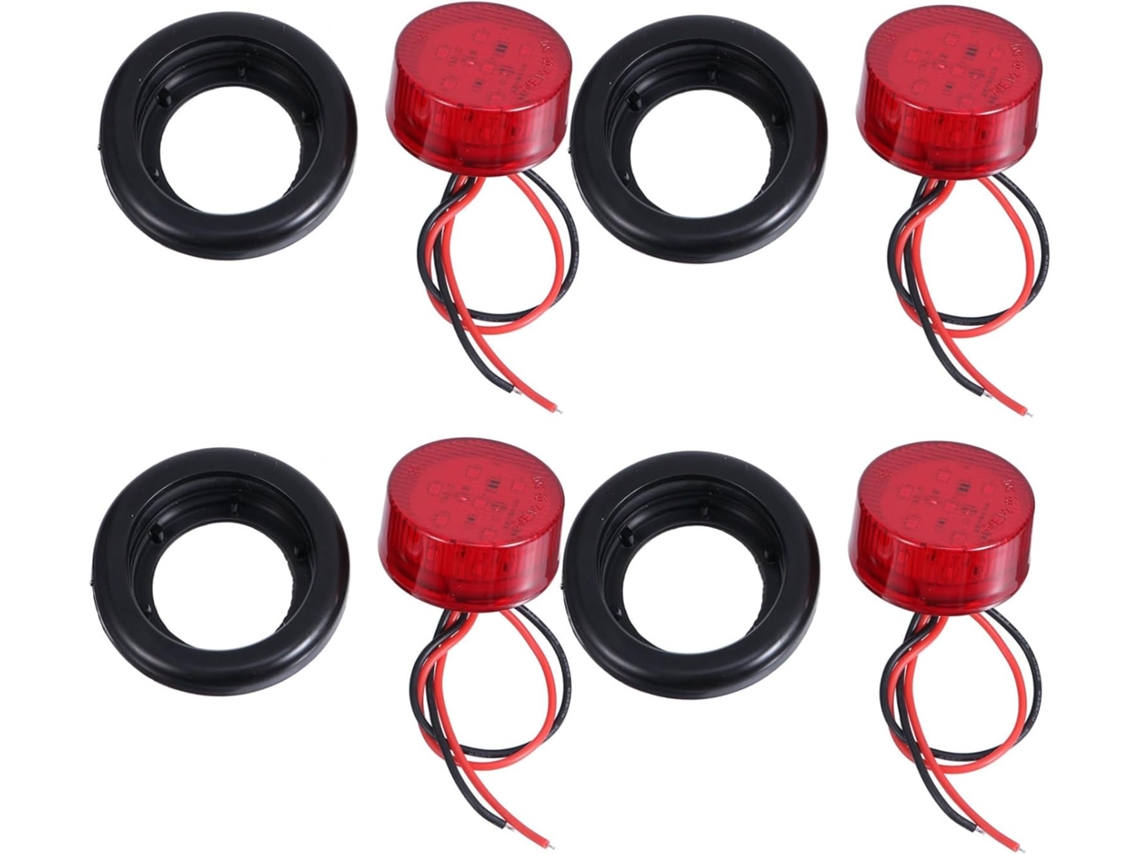 Kit De 4 Luces Traseras Led Para Camiones E Indicadores Laterales De Remolque