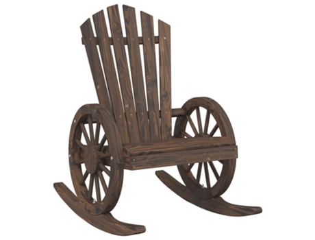 Mecedora de jardín Adirondack VIDAXL madera maciza de abeto