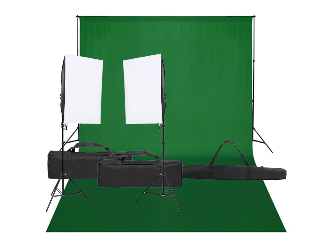 Kit de Estudio Fotográfico con Conjunto de Iluminación y Fondo, 1 Pieza
