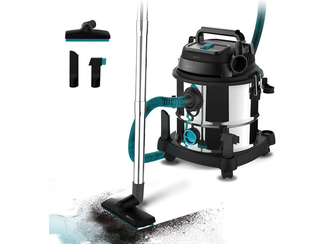 Aspiradora con Bolsa CECOTEC Wet & Dry Steel Max 1400 W