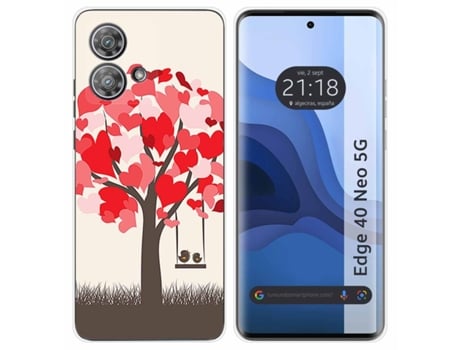 Funda Diseño Pajaritos para Motorola Edge 40 Neo 5G TUMUNDOSMARTPHONE Silicona Multicolor