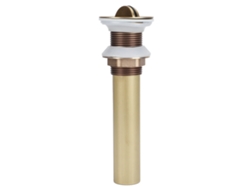 Desagüe de lavabo sin rebosadero, antiobstrucción, con tornillo, para baño antiguo