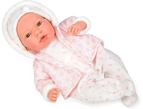 Bebé de Jugar MUÑECAS ARIAS Elegance 38 Cm Andie Rosa Mecanismo Lloro Magnetico / Ojo Durmiente (Edad Mínima Recomendada: 3años)
