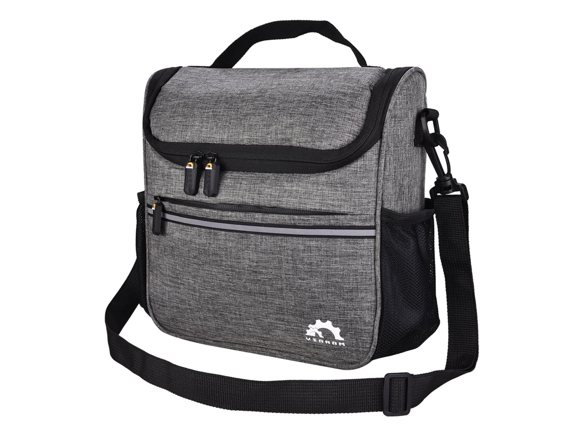 2026-bolsa Para Manillar De Bicicleta Aislada 3.5l Almacenamiento Frontal Con Correa Ajustable Mantiene Comida Caliente Y Fría Bolsa De Hombro