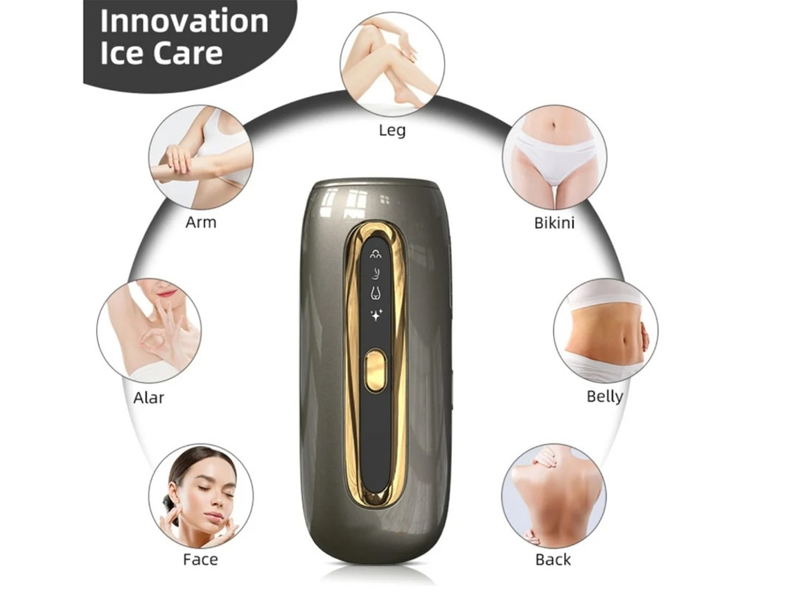 Dispositivo de depilación láser IPL de 4 modos, versión mejorada, para hombres y mujeres, cuerpo completo, 999999 flashes, Yizhood