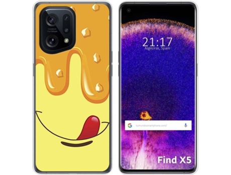 Carcasa para Oppo Find X5 5G TUMUNDOSMARTPHONE Dibujos Helado Vainilla Multicolor