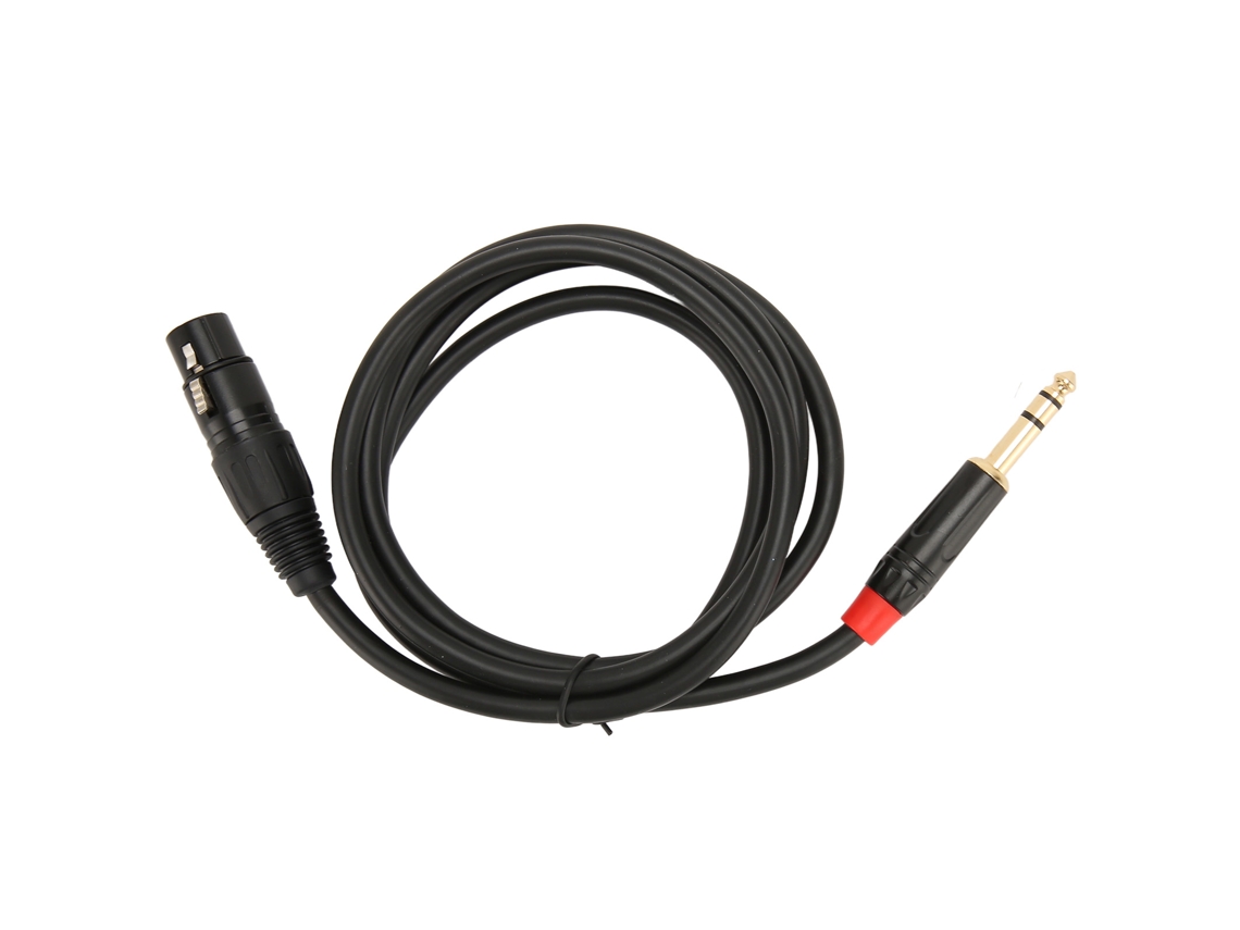 Cable Xlr Hembra A 6,35 Mm De Bajo Ruido De 1,5 M (4,9 Pies) Para Micrófono Y Mezclador