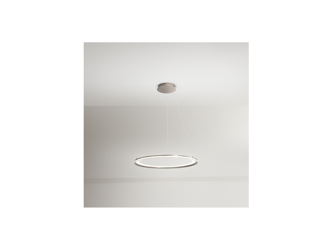 Lámpara colgante LED EDGE 66W Gris titanio PERENZ