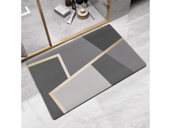 Alfombra de Baño LUUCOZK Antideslizantes Absorbentes Decoración Baño Secado Poliéster Multicolor (60x90cm)