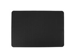 Tapete De Silicona Negro Antideslizante Y Resistente Al Calor Para Secar Platos En La Cocina.