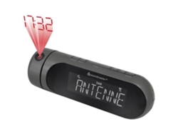 Radio despertador Soundmaster Ur6700an negro con radio FM y DAB