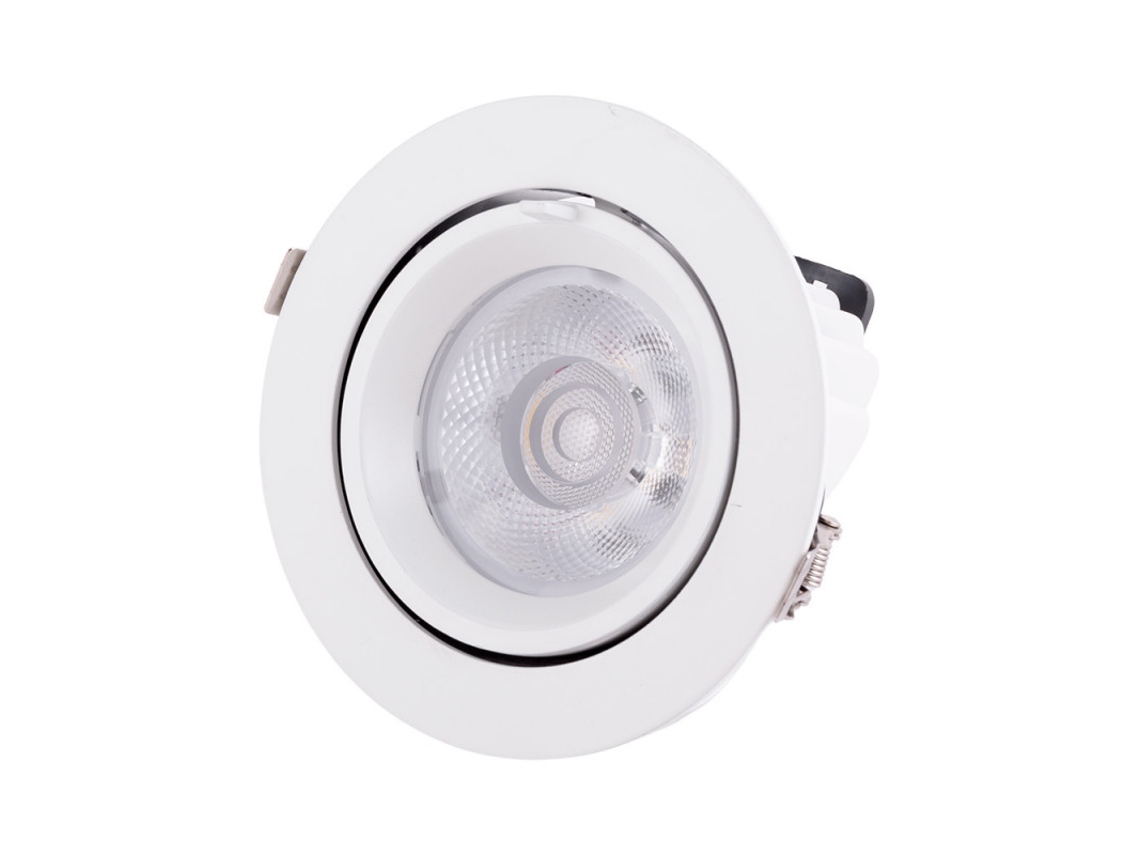Foco Downlight Led 30w 4500lm 2700ºk Circular Orientable 40.000h [ho-cob-c-or-30w-ww