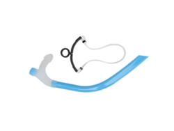 Tubo De Snorkel De Silicona Con Soporte Ajustable Para La Cabeza, Reduce La Resistencia, Azul Cielo.