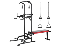 Torre de potencia funcional para fitness, alturas ajustables, banco plegable, carga máxima de 200 kg OEM