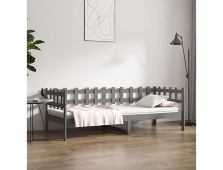 Sofás Cama VIDAXL Gris Madera (193.5x96x68.5 cm )