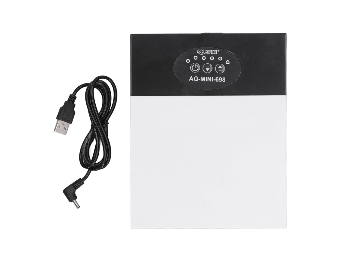 Bomba de oxígeno USB de 12 W y 5 V para acuario, portátil, ultra silenciosa