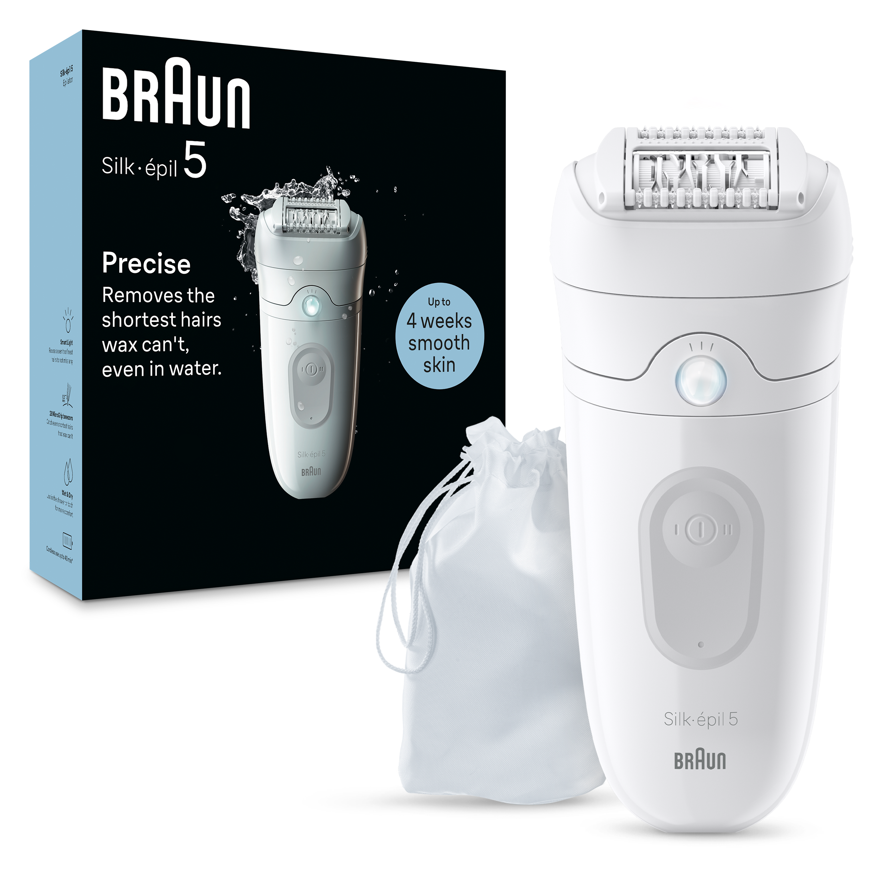 Depiladora BRAUN Silk Epil S9 SES9-000 Solo (Inicio - Multi-zonas - Recargable)