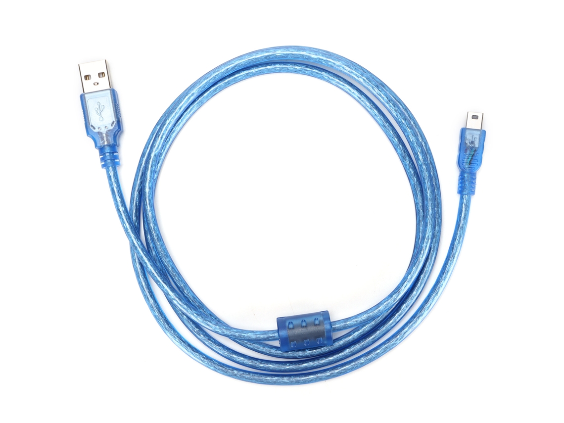 Cable Usb 2.0 A Puerto T Mini5p De 1,5 M Para Datos Y Carga, Compatible Con Teléfonos Móviles, Pda Y Reproductores.