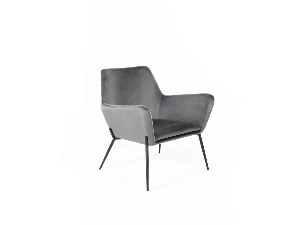 Gin Sillón de Terciopelo Negro STONES