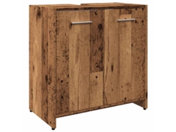 Maison Exclusive - Armario Para Lavabo De Baño Madera Ingeniería Envejecida