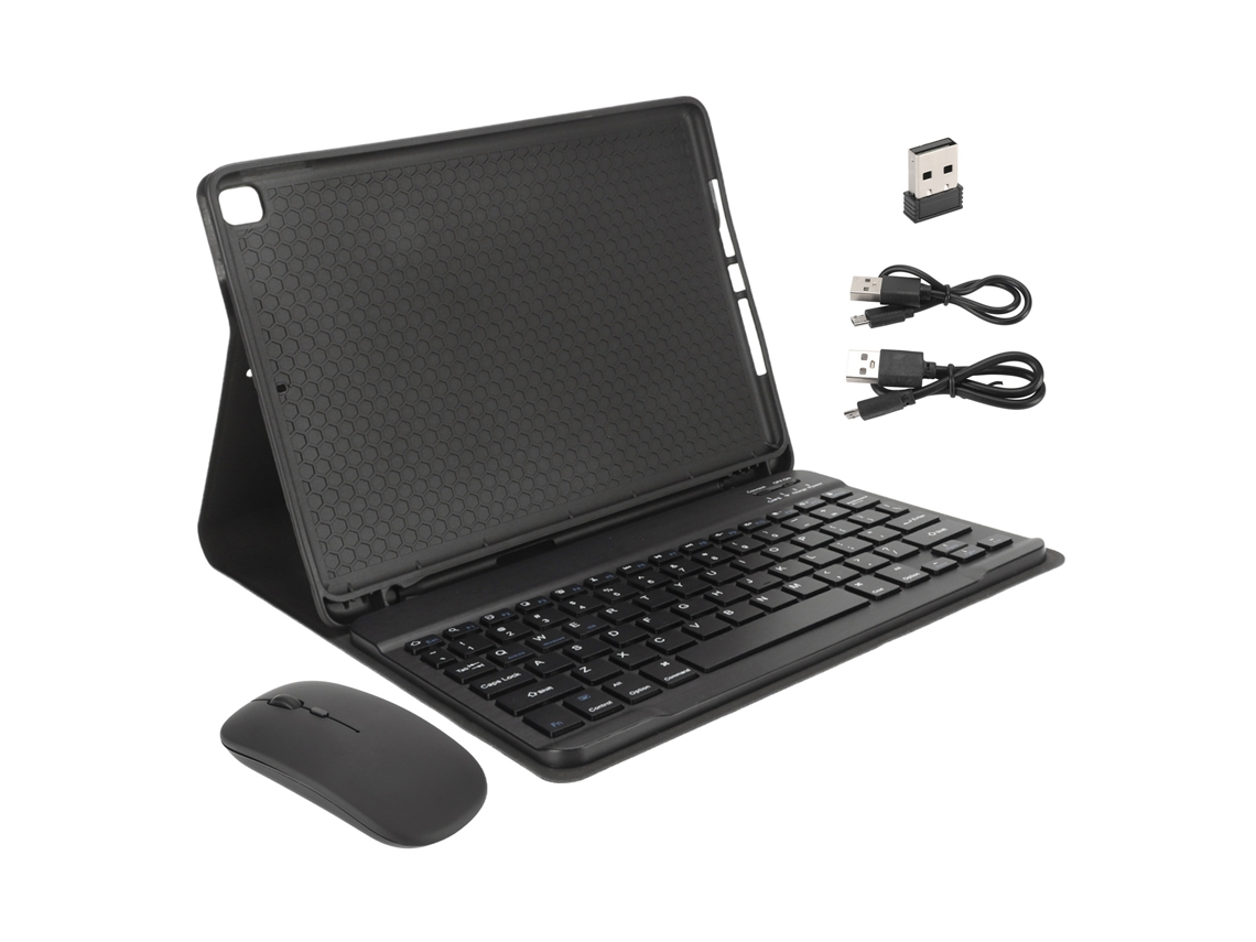 Funda con teclado para tableta iOS Air3 de 10,5 pulgadas, color negro y dorado claro