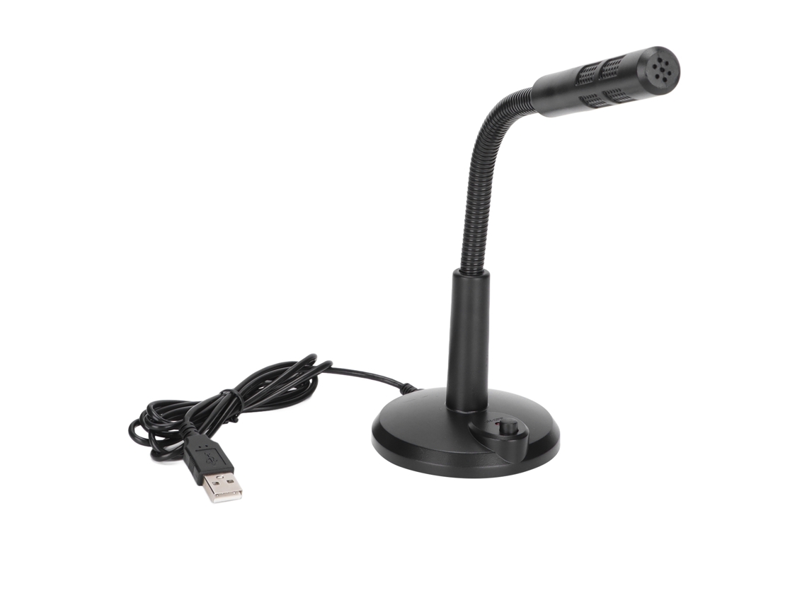 Micrófono De Escritorio Usb Plug And Play Con Botón De Silencio Omnidireccional Para Pc, Portátil Y Ps4.