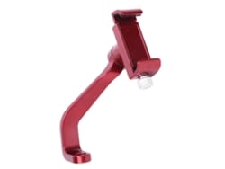 Soporte Universal De Aluminio Para Teléfono Móvil Para Bicicleta Y Moto Con Montaje En Espejo Retrovisor Rojo