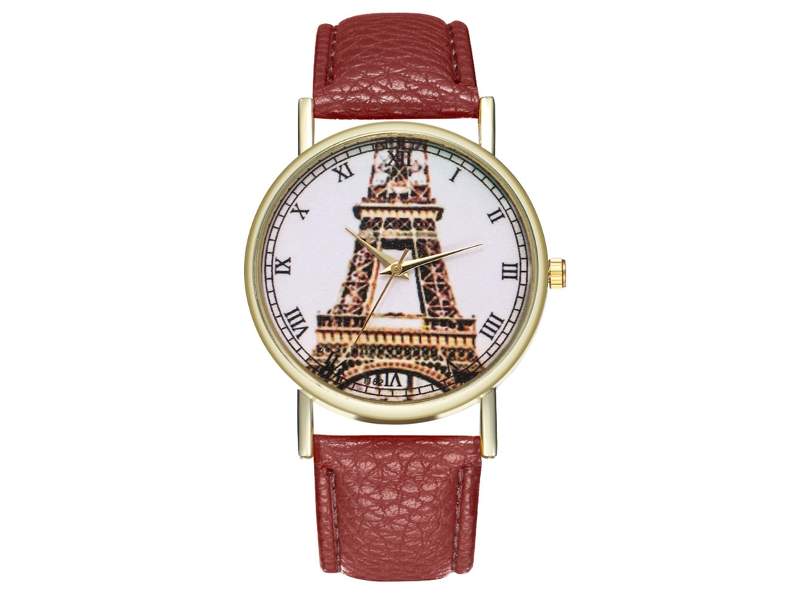 Reloj De Cuarzo Elegante Casual Unisex De Moda Para Regalo (marrón)