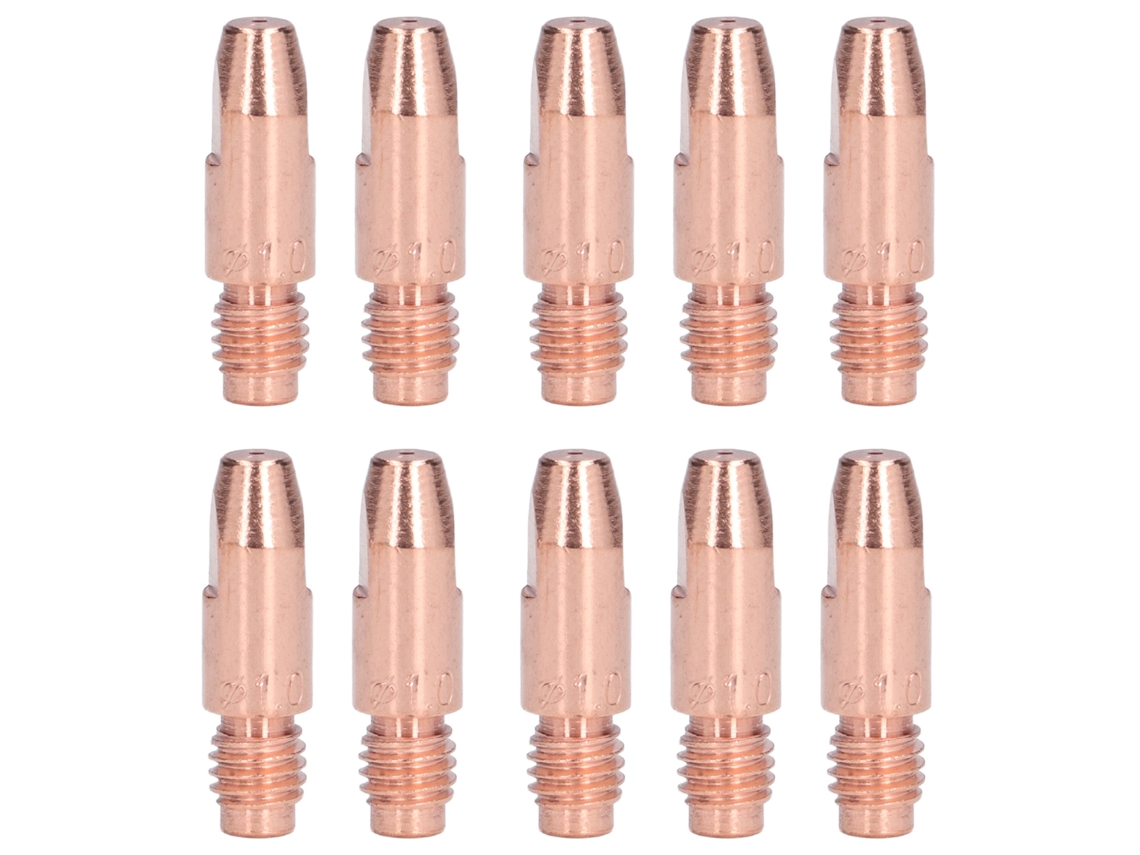 10 Piezas De Puntas De Contacto De Cobre De Repuesto Para Soplete De Soldadura 36kd1.0