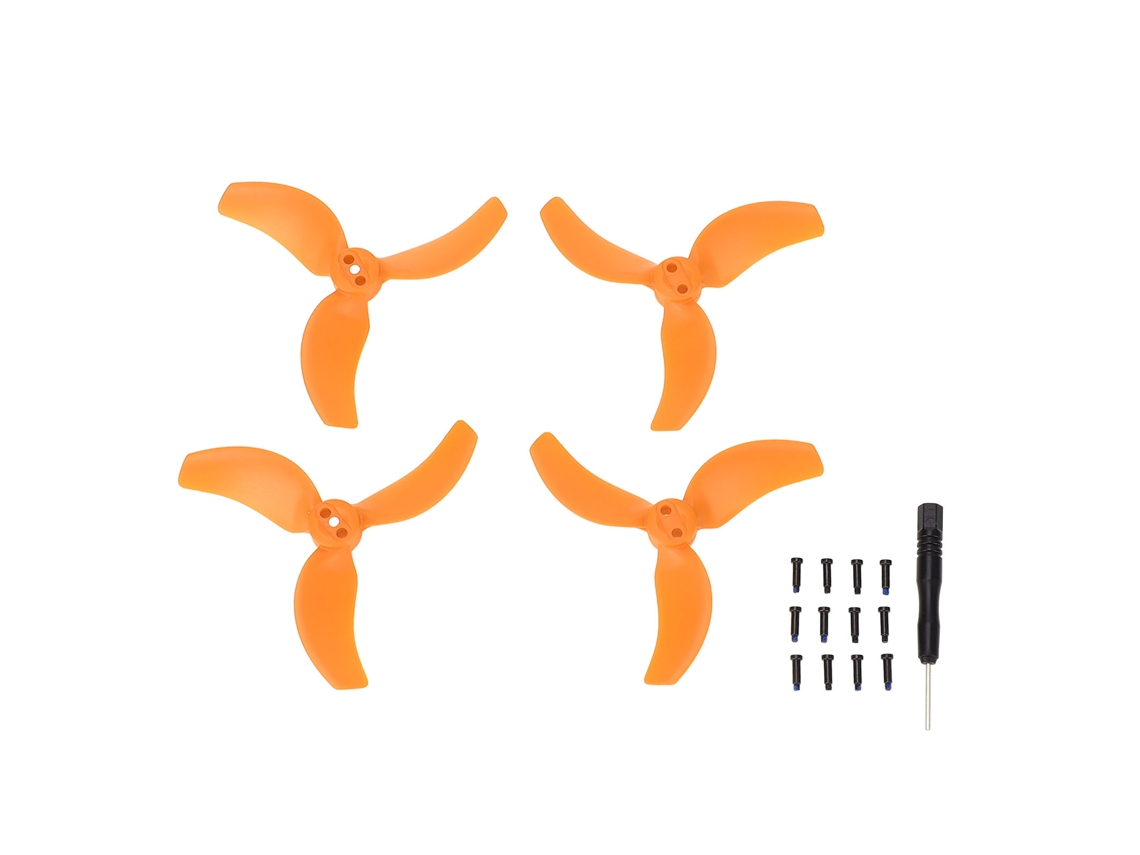 Hélices De Repuesto Para Dron Avata 2, 3 Palas, Bajo Nivel De Ruido, Aerodinámica Mejorada, Color Naranja, 4 Unidades.