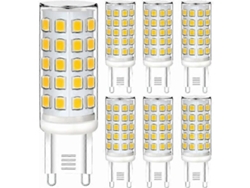 Omni-g9 Led Regulable, 5w 230v Equivalente A 40w Halógeno, 6-pack Luz Blanca Cálida 430lúmenes Cri≥80
