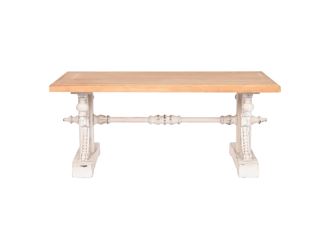 Mesa Centro Abeto Mdf Decape Blanco 110x65x46cm