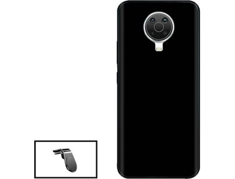 Kit Carcasa + Soporte de Auto Nokia G20 GIFT4ME Negro
