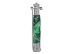 Peine De Pelo De Acero Inoxidable Plegable Con Resorte Navaja Para El Cabello Aceite Bolsillo Verde