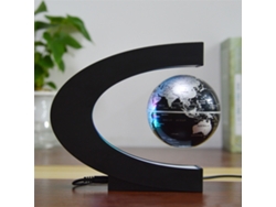 Globo Levitante Magnético De 7,6 Cm Con Base En Forma De C Y Luces Led Para Decoración De Mesa.