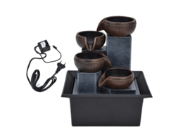 Fontana De Mesa Com Luz Led Amarela Feng Shui Adorno Decorativo Desktop Eu Plug Ac220‑240v