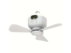 Ventilador de techo con control remoto USB, ligero, ideal para uso en exteriores, iluminación ambiental LED, enfriamiento rápido, fácil de usar - STELASPLEN